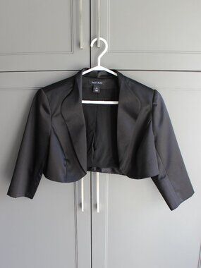 Satin Cropped Bolero Jacket